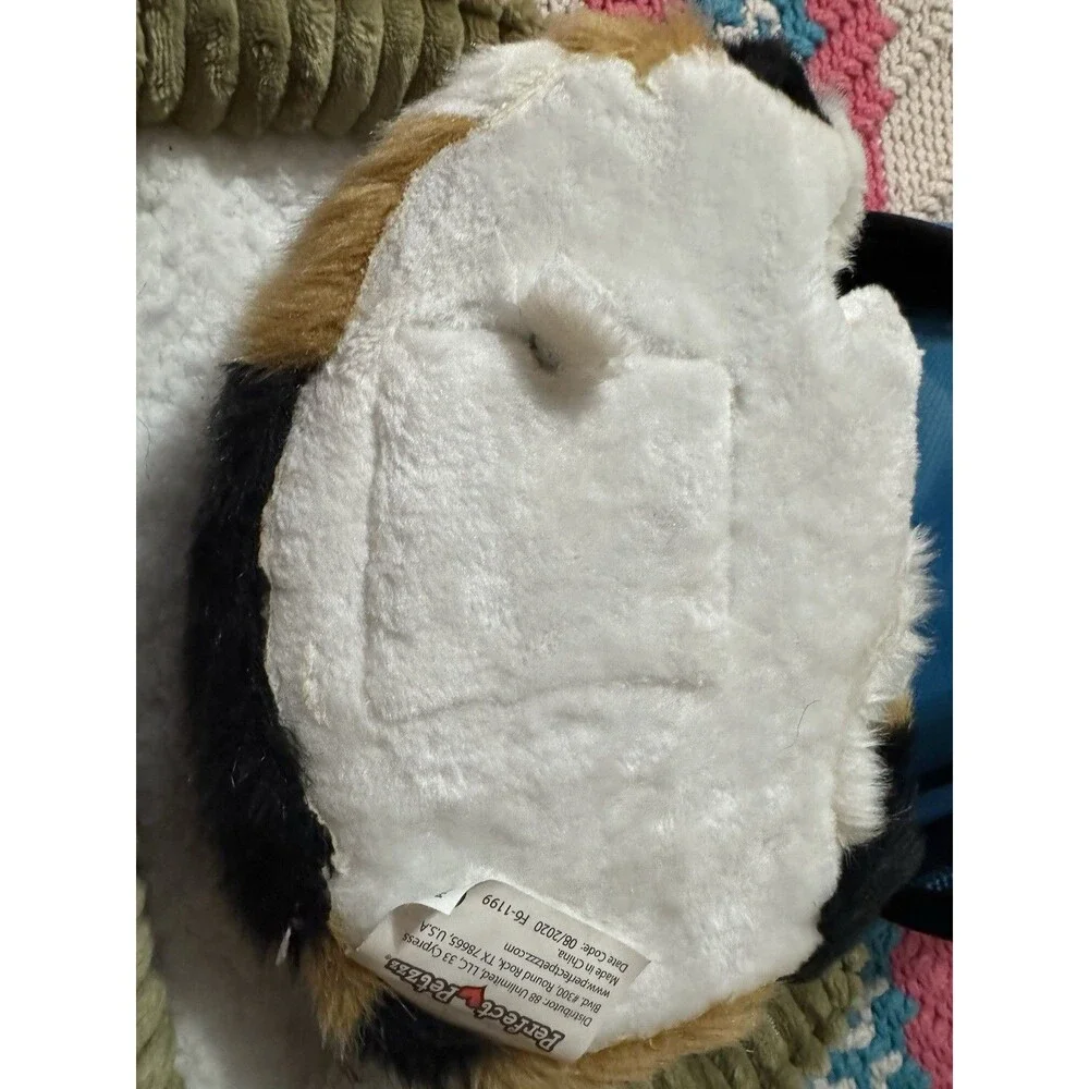 Perfect Petzzz Pets Calico Cat Sleeping Breathing Realistic Cat Toy Plush Works
